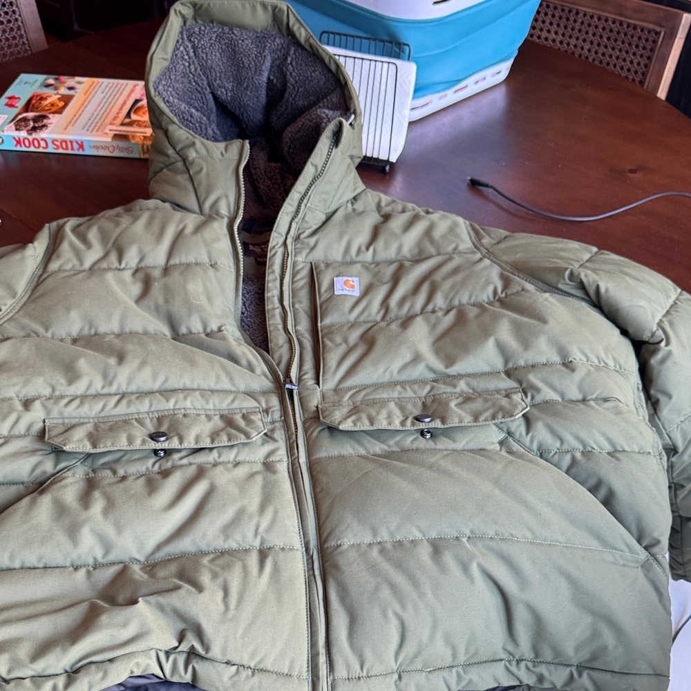 Carhartt Sage Green Quilted Jacket - Picture 3 of 4